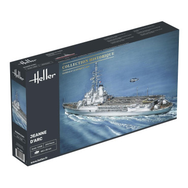 KIT PARA MONTAR HELLER BARCO PORTA HELICÓPTEROS JEANNE D'ARC 1/400 293 PEÇAS HLR 81034